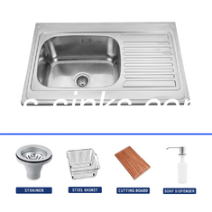 OEM Top Mount Apron Sink With 3 Faucet Holes / Sink Dimensions