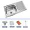 9 Inches Depth Top Mount Stainless Steel Sink With Satin Finish