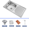 OEM Dimensions Kitchen Sink Top Mount With 3 Faucet Holes Included